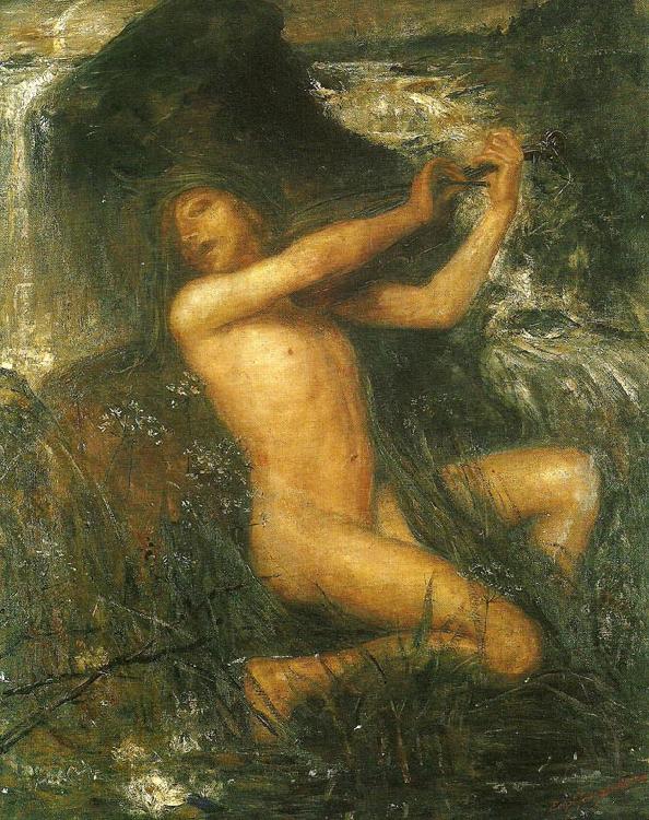 Ernst Josephson nacken oil painting image